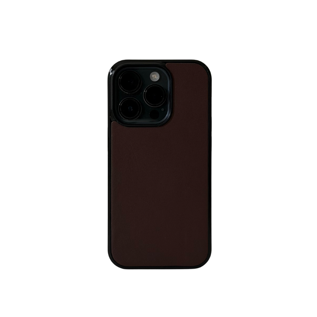 מגן עור חום חלק